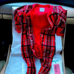 Holiday Footie w/Snaps for Baby Boy or Girl